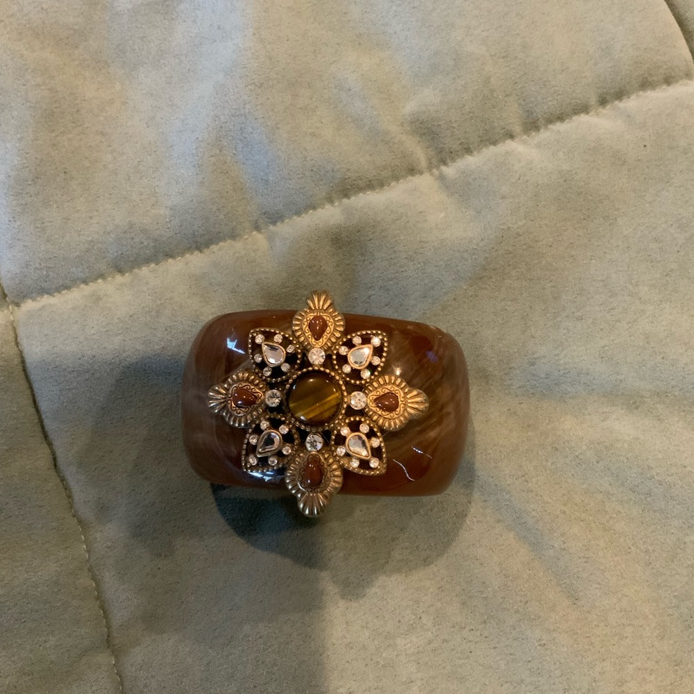 Gorgeous Resin and Gemstone Bracelet